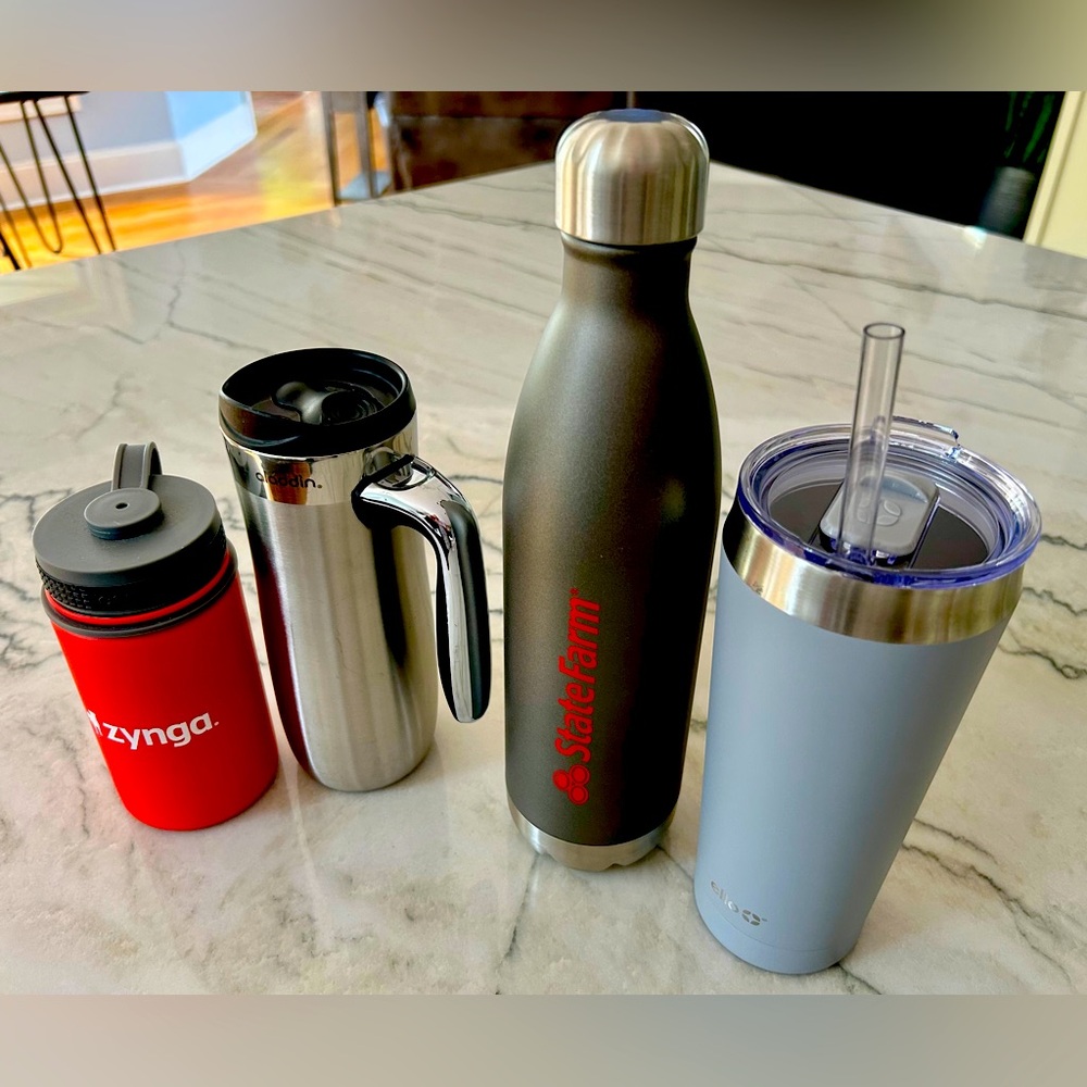 Stainless Steel Water Bottles- set of 4 different styles